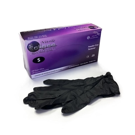 Aoss Medical Supply Eclipse, Disposable Gloves, Nitrile, XL, 100 PK, Black 104-9-BX